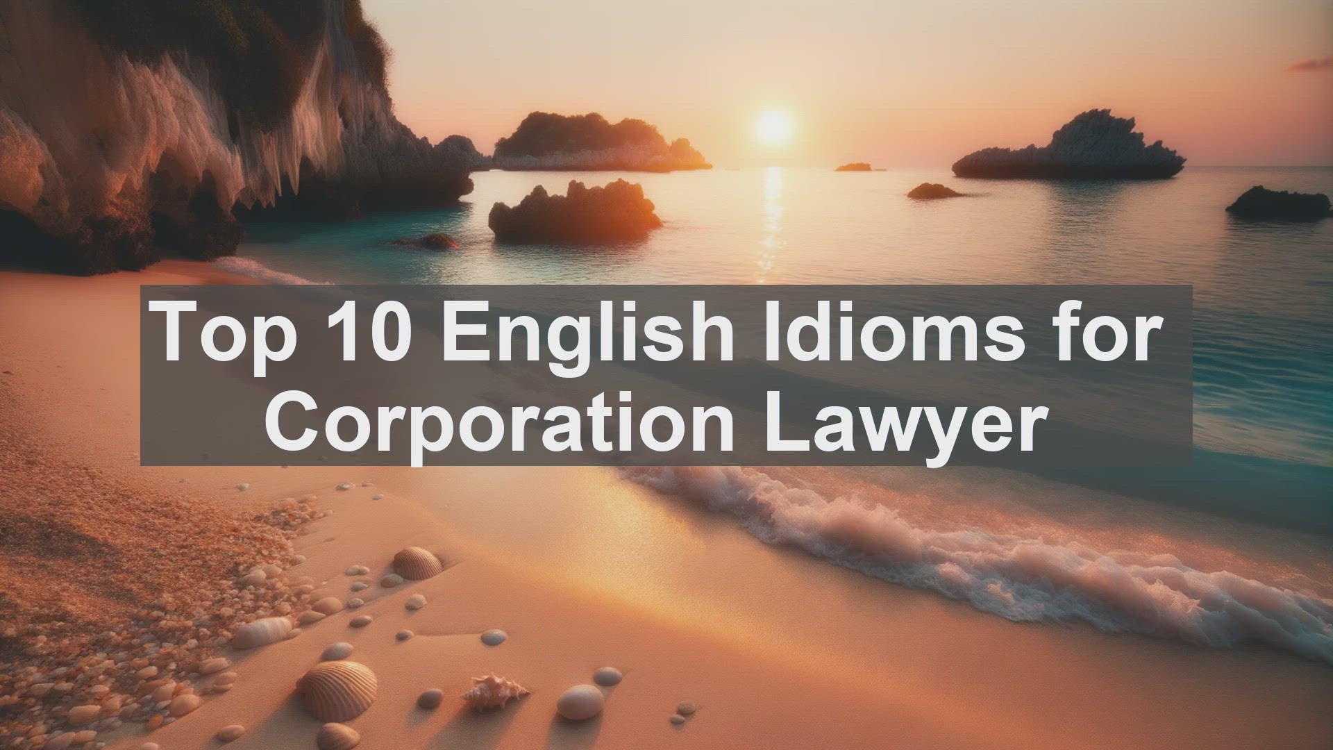'Video thumbnail for Top 10 English Idioms for Corporation Lawyer'