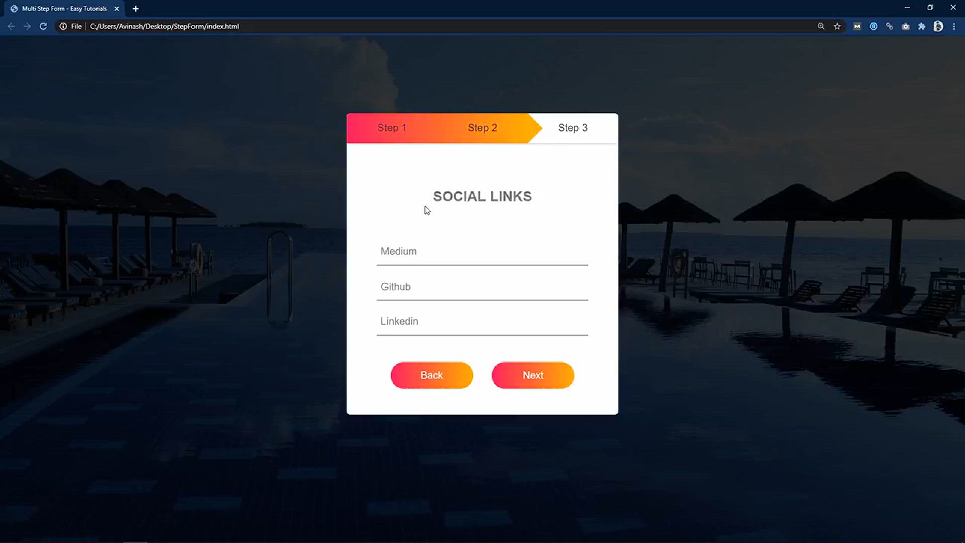 'Video thumbnail for How To Make Form (Multi-Step) Using HTML CSS & JS _ Create Form With HTML & CSS'