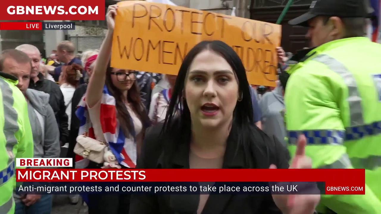 'Video thumbnail for WATCH: Liverpool protesters say they are 'sick' of the state of Britain's migrant crisis'