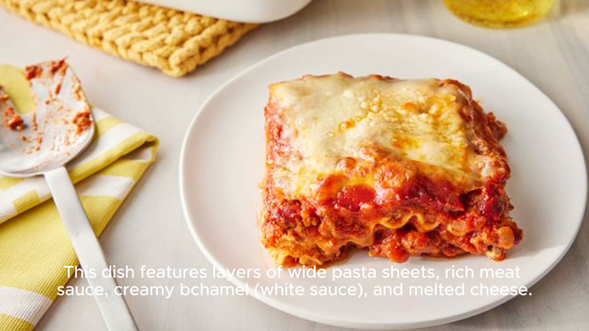 'Video thumbnail for Italian lasagna recipe'