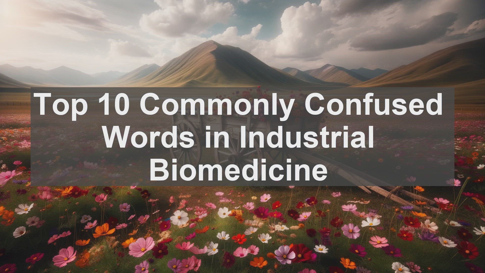 'Video thumbnail for Top 10 Commonly Confused Words in Industrial Biomedicine'