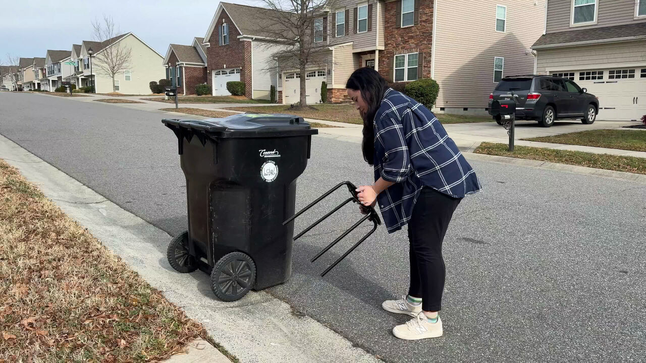 Video thumbnail for Watch what she does with an old stool!