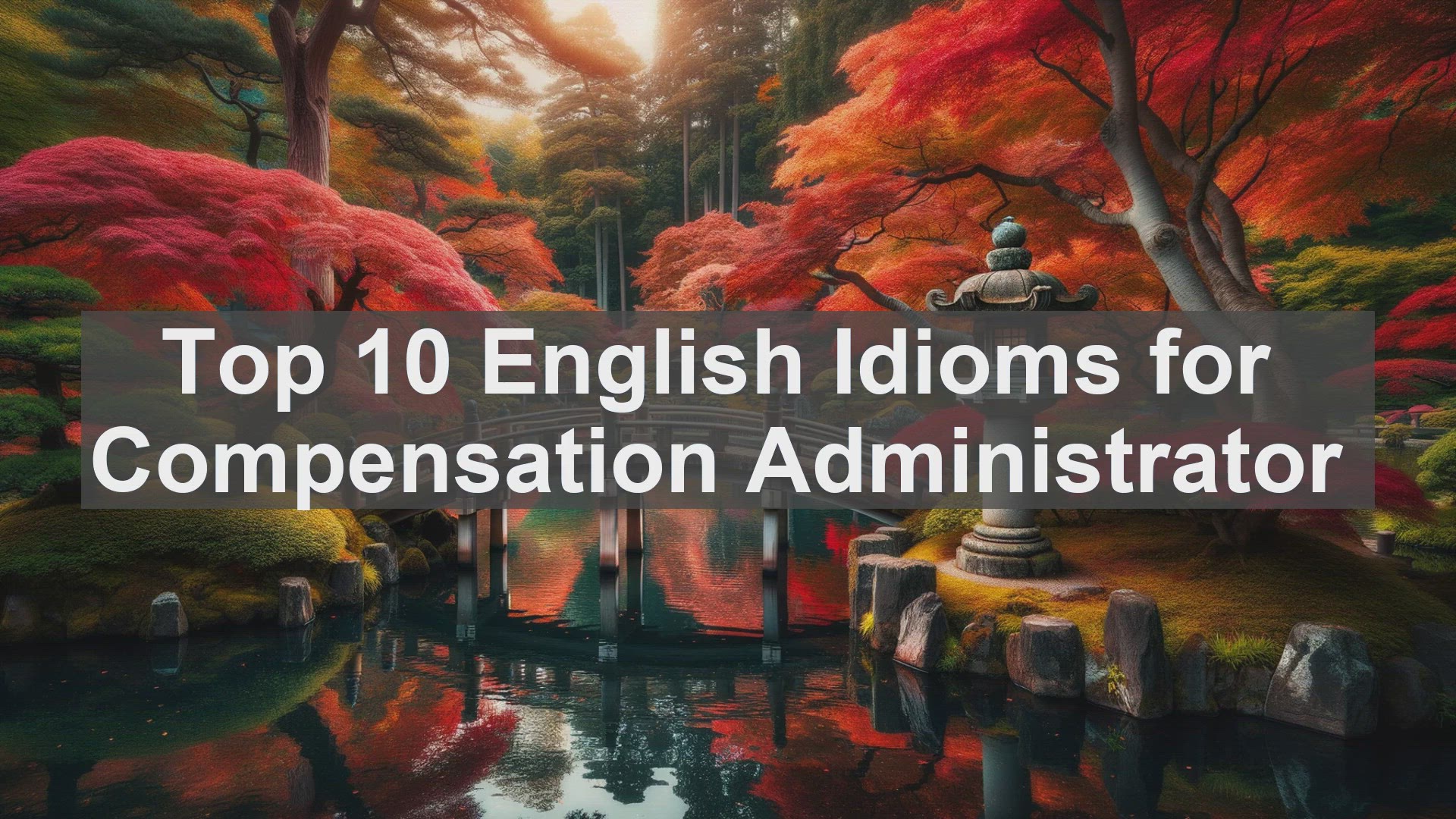 'Video thumbnail for Top 10 English Idioms for Compensation Administrator'