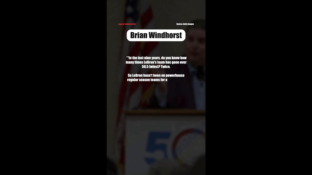 Video thumbnail for Brian Windhorst Doubts 76ers Can Win 50 Games With LeBron James