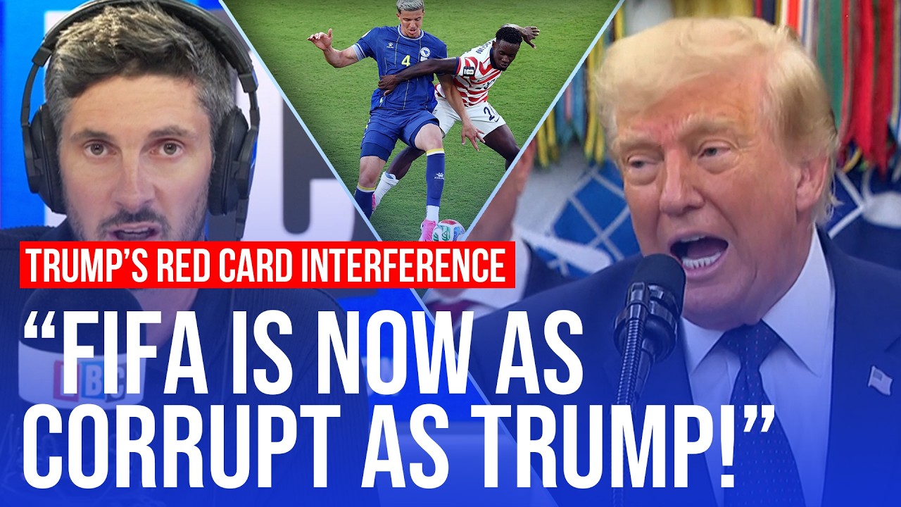 Video thumbnail for Donald Trump confesses to pressuring FIFA over red card | LBC callers react