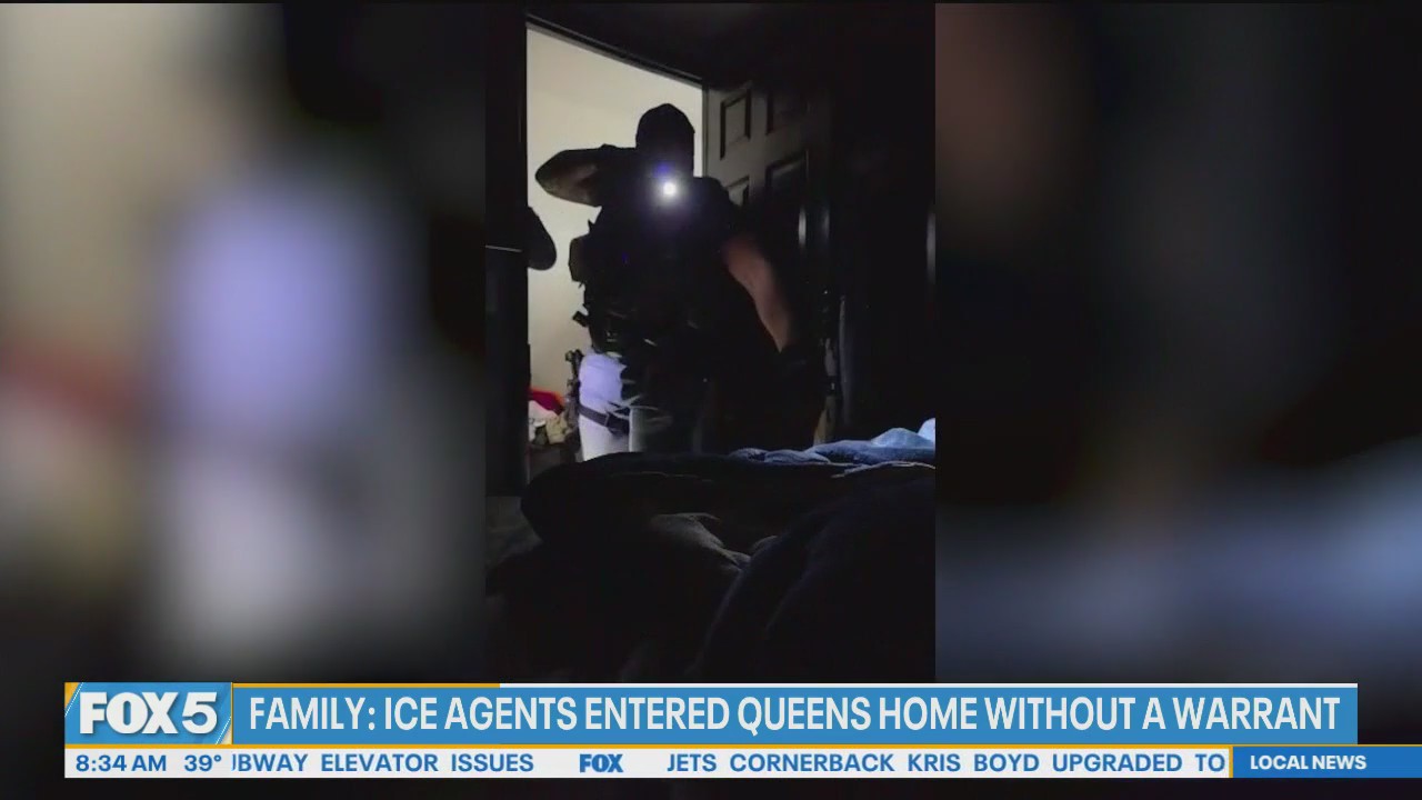 Video thumbnail for ICE agents storm Queens home with guns drawn