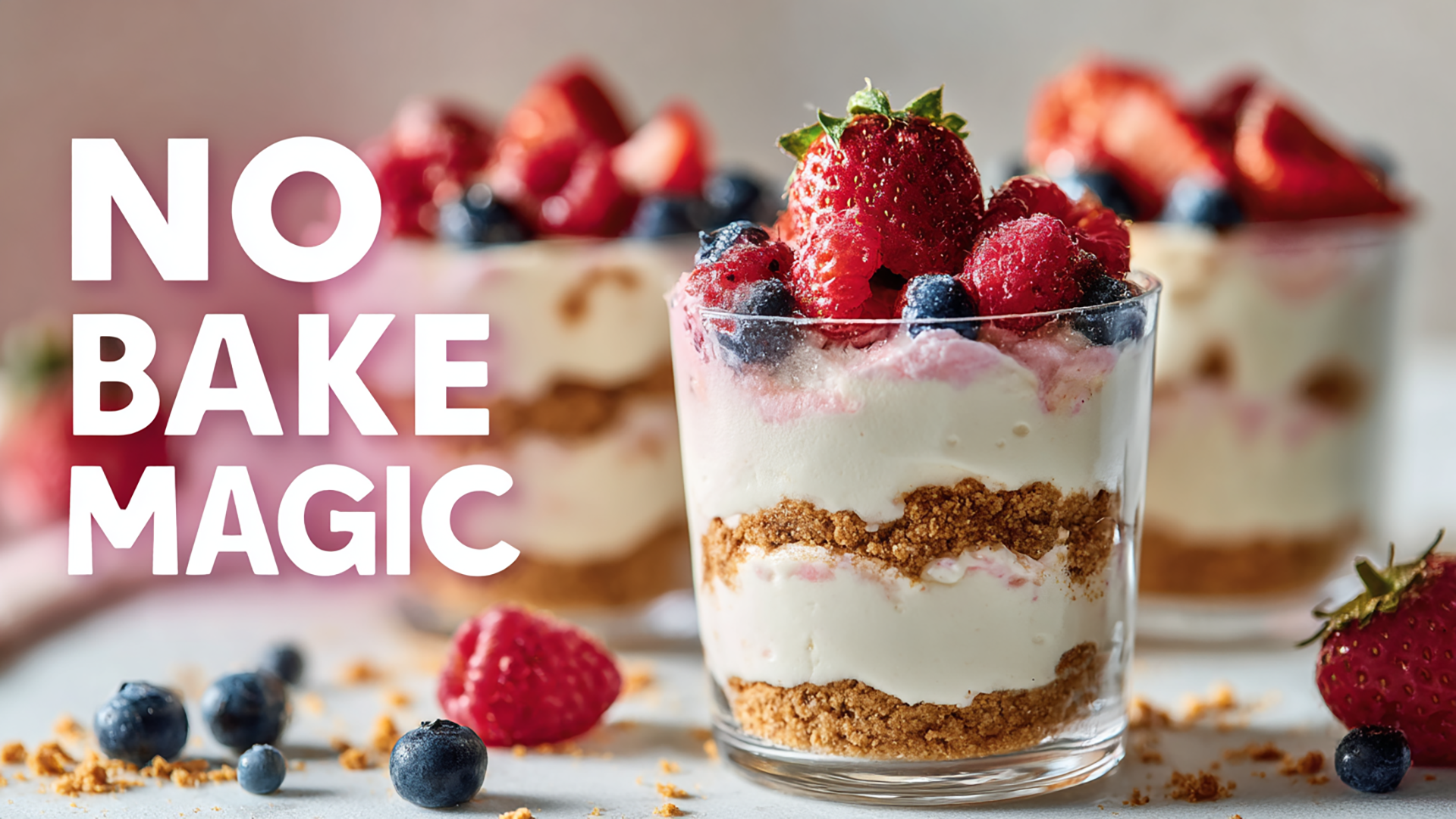 Video thumbnail for Cheesecake Mousse Cups (Easy No-Bake Dessert)