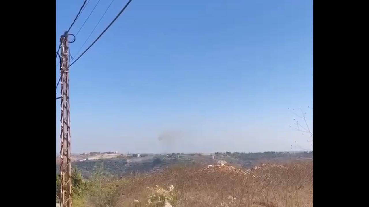 Video thumbnail for Lebanon: Israeli artillery shells target the Wadi al-Hujeir area.