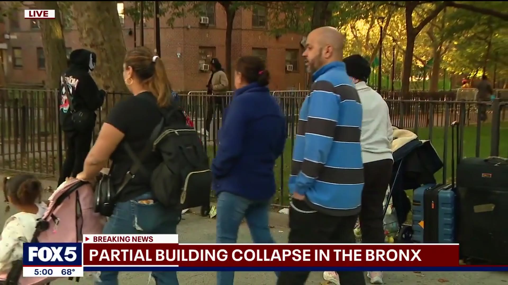 'Video thumbnail for Partial building collapse in Bronx'