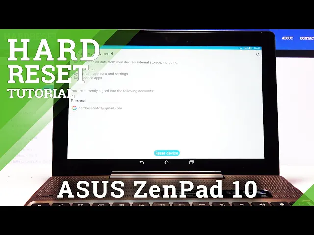 Video thumbnail for How to Factory Reset ASUS ZenPad 10 – Hard Reset via Settings