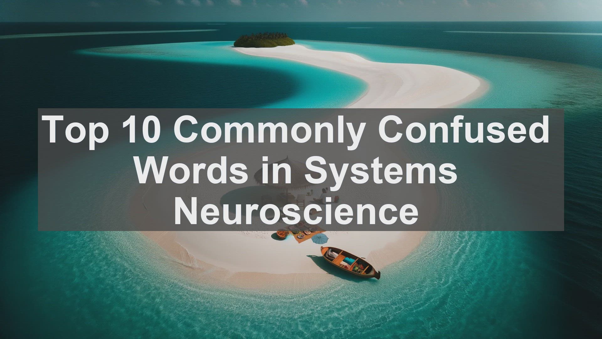 'Video thumbnail for Top 10 Commonly Confused Words in Systems Neuroscience'