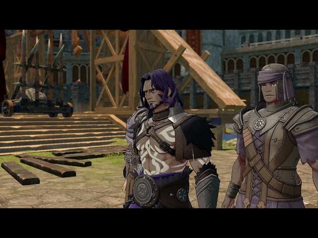 Video thumbnail for Fire Emblem: Fortune's Weave - Part 1 Cai's Path Chapter 4: Poloni Gives The Crowd a History Lecture