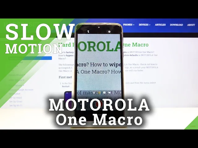 Video thumbnail for How to Activate Slow Motion Recording in Motorola One Macro – Find Slow Motion Camera Feature