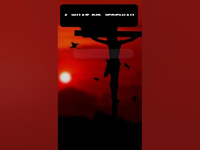 Video thumbnail for Jeremiah Quiz #digitalmissionary #christianblogger #faithintech