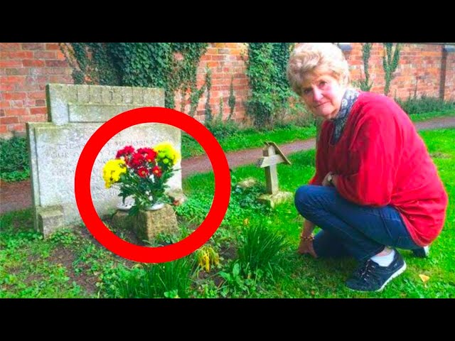 Video thumbnail for A woman found flowers at her husband’s grave – a note inside a bouquet shocked her