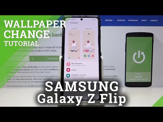 Video thumbnail for How to Change Wallpaper in SAMSUNG Galaxy Z Flip – Desktop Update
