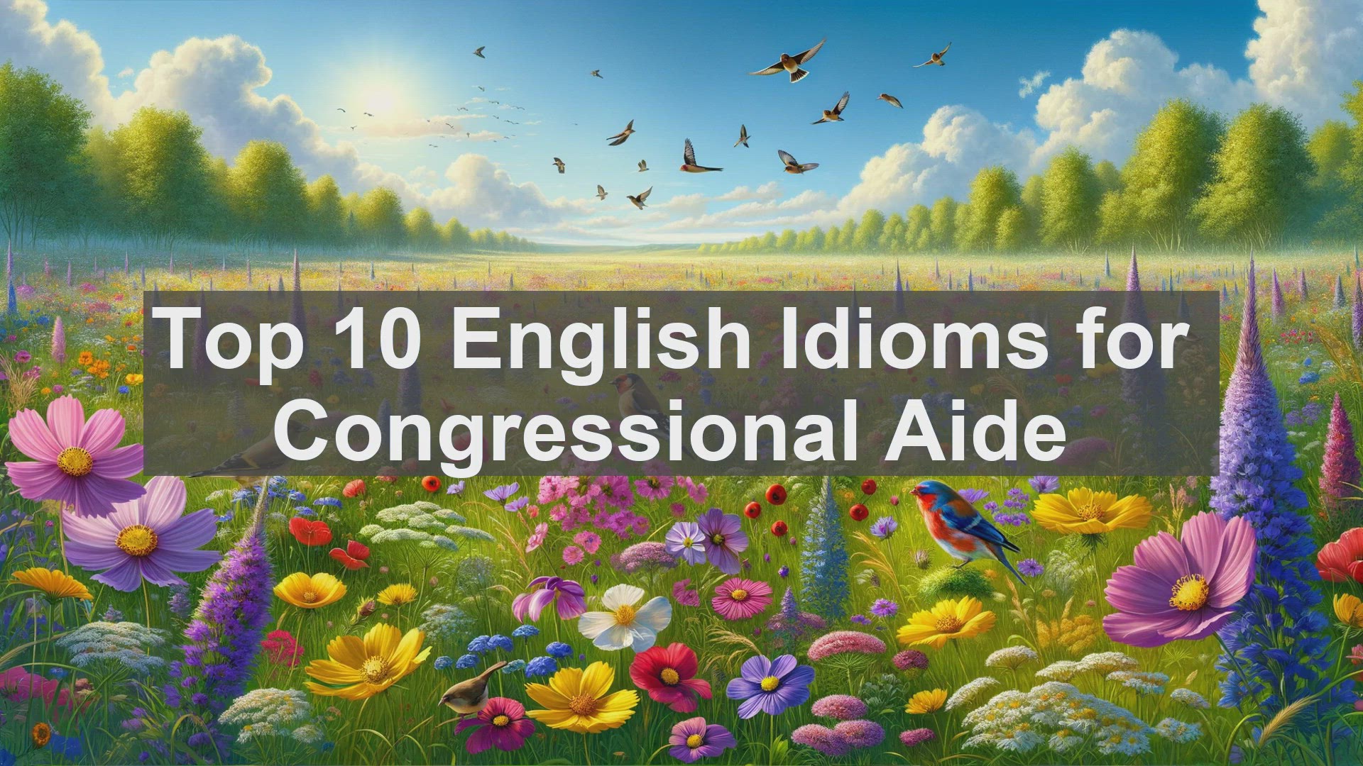 'Video thumbnail for Top 10 English Idioms for Congressional Aide'