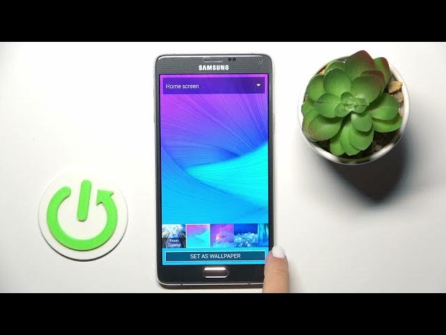 Video thumbnail for How to change wallpaper on Samsung Galaxy Note 4 / Change background image on Galaxy Note 4