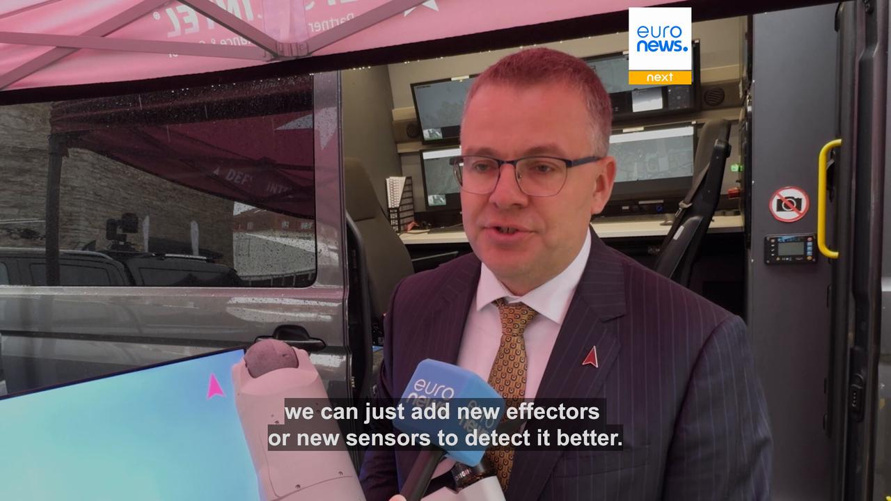 Video thumbnail for Tallinn Defence EXPO: Counter-drone systems and robot soldiers steal the show
