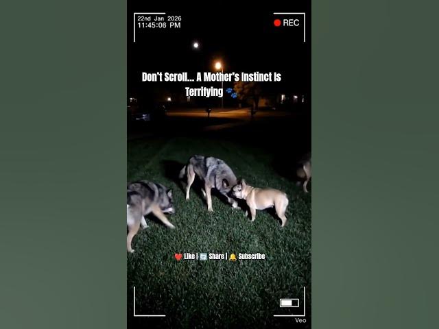 Video thumbnail for She Faced Wolves for Her Baby 🐺❤️ #love #shorts