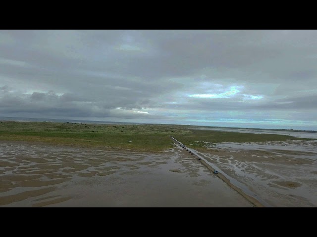 Video thumbnail for flight over the causway on holy island Please watch in the highest quality