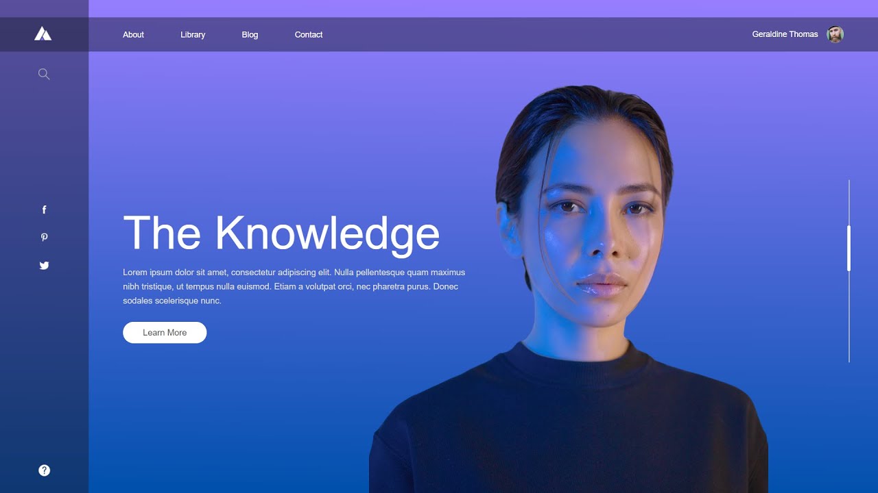 'Video thumbnail for How To Make A Website With Sliding Text Using HTML And CSS Step By Step Tutorial'