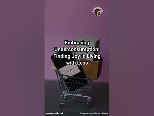 Video thumbnail for Embracing Underconsumption: Finding Joy in Living with Less ​  #Minimalism #IntentionalLiving ​