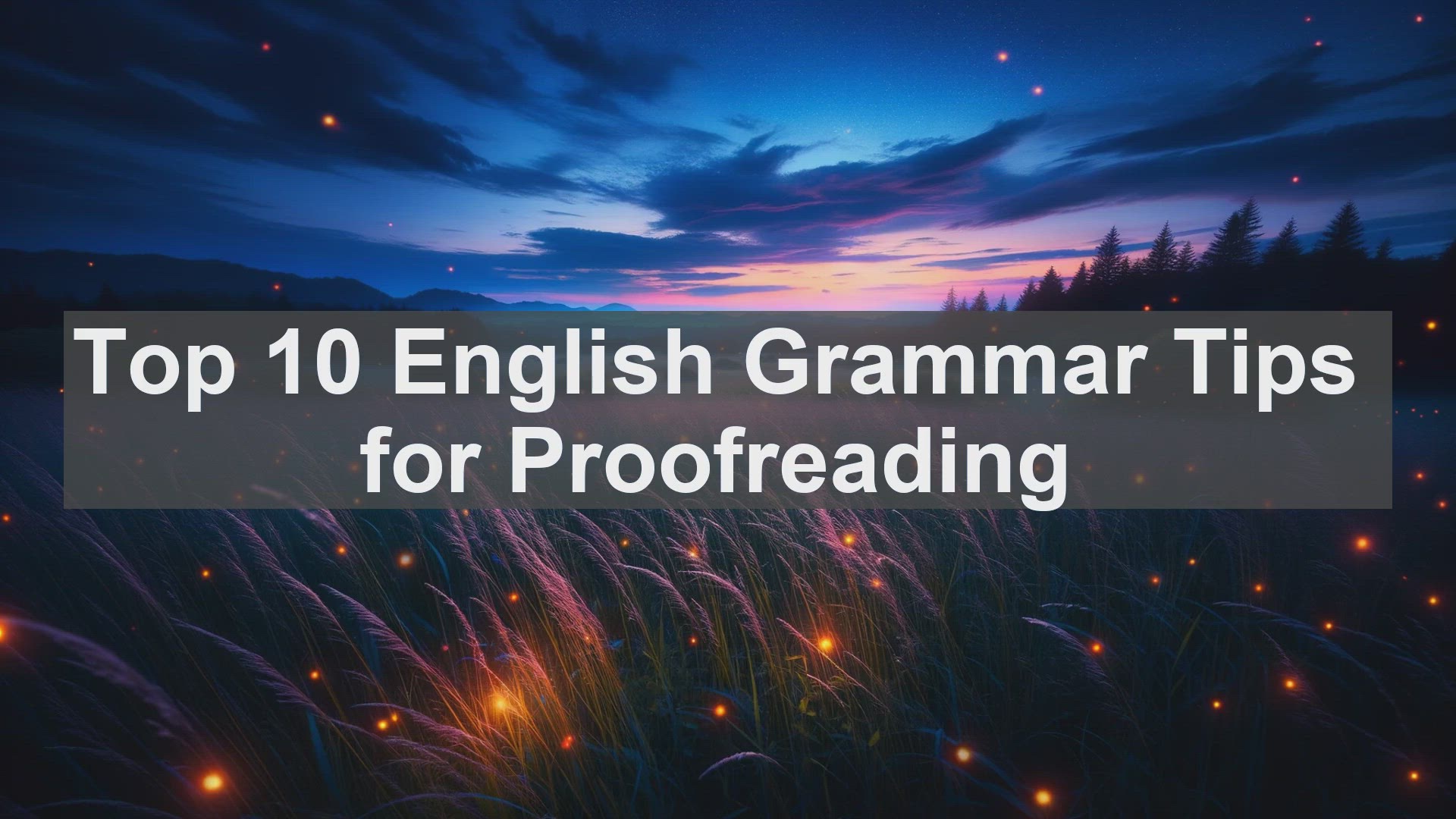 'Video thumbnail for Top 10 English Grammar Tips for Proofreading'