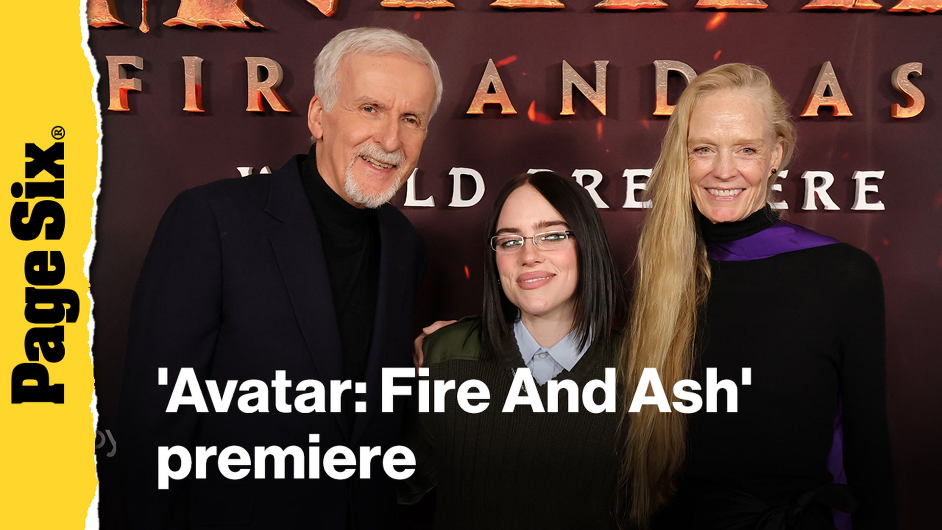 Video thumbnail for Sam Worthington, James Cameron, Zoe Saldaña and more celebrities attended the 'Avatar: Fire And Ash' premiere
