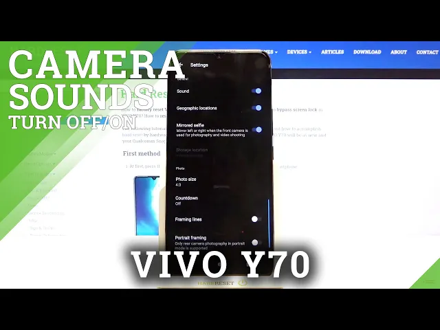 Video thumbnail for How to Enable Camera Sounds in VIVO Y70 – Turn Off Camera Sounds