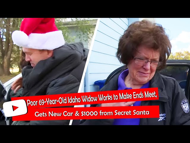 Video thumbnail for Poor 69-Year-Old Idaho Widow Works to Make Ends Meet, Gets New Car & $1000 from Secret Santa