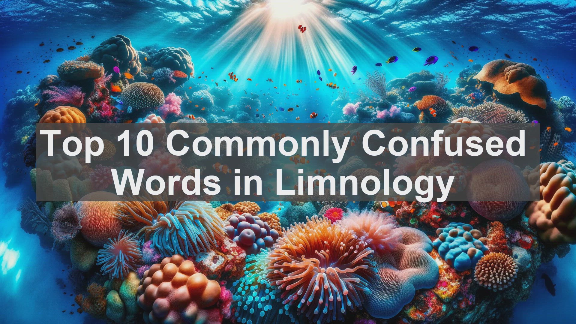 'Video thumbnail for Top 10 Commonly Confused Words in Limnology'