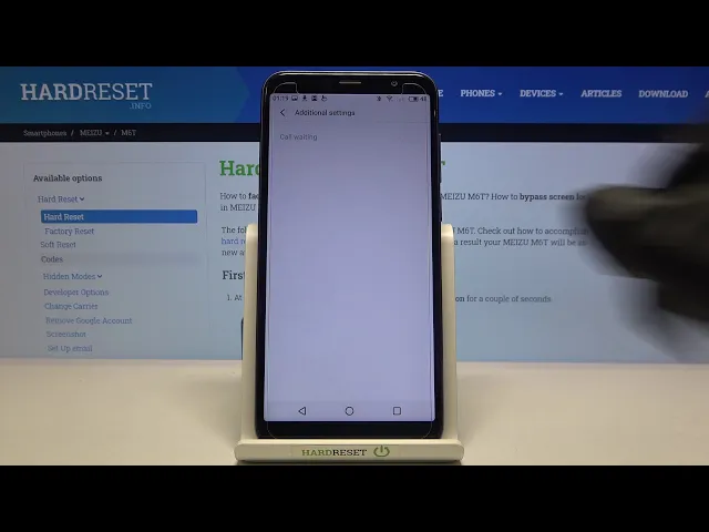 Video thumbnail for How to Enable/Disable Call Waiting in Meizu M6T – Put the Caller on Hold