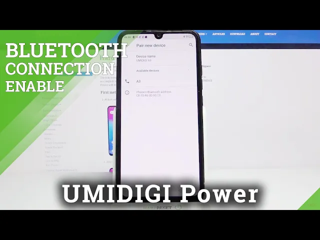 Video thumbnail for Share Data with Device - UMIDIGI Power & Bluetooth Connection