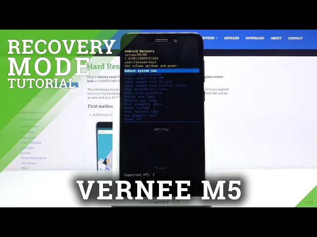 Video thumbnail for How to Use Recovery Mode on VERNEE M5 –  Open & Close Mode