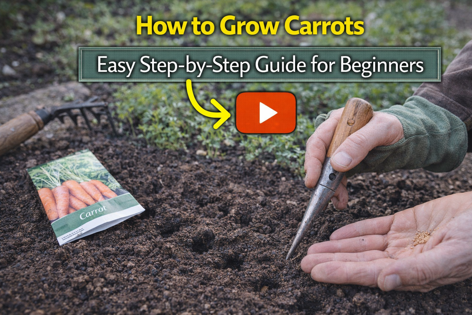 Video thumbnail for How to Grow Carrots | Easy Step-by-Step Guide for Beginners