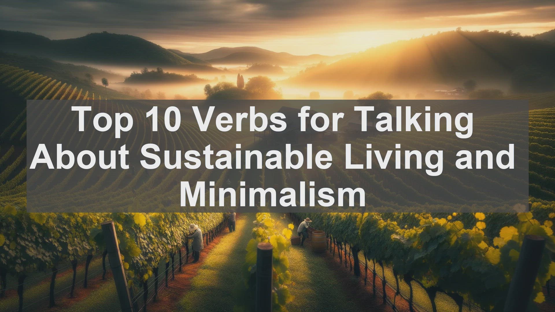 'Video thumbnail for Top 10 Verbs for Talking About Sustainable Living and Minimalism'