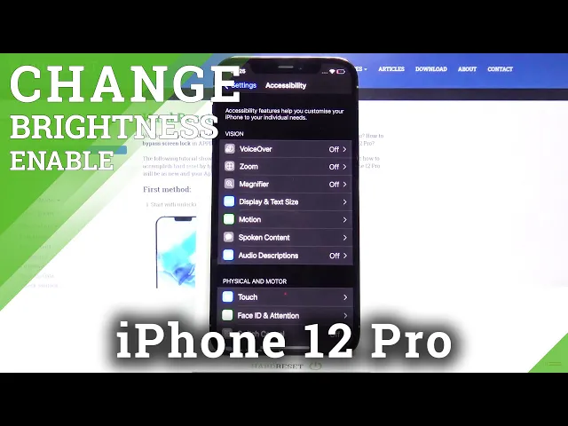 Video thumbnail for iPhone 12 Pro - Turn Off Auto Brightness