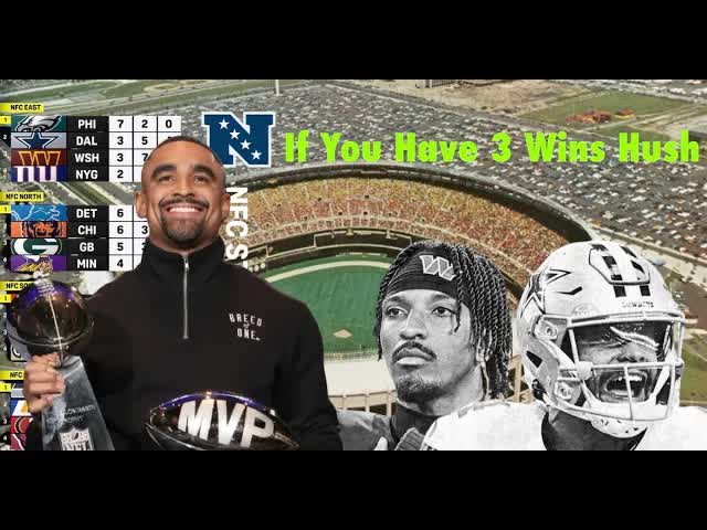 Video thumbnail for Lord Brunson: eagles dominate nfceast! is detroit next? nfl standings & playoff picture