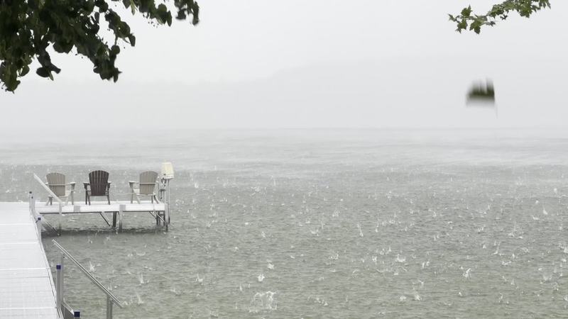 Video thumbnail for Sudden Hailstorm Sweeps across Big Pine Lake