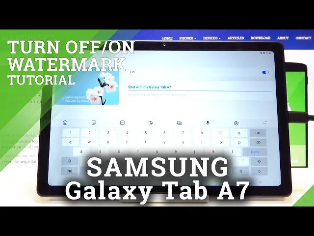 Video thumbnail for How to Turn On / Off Camera Watermark in SAMSUNG Galaxy Tab A7 2020 – Disable Watermark