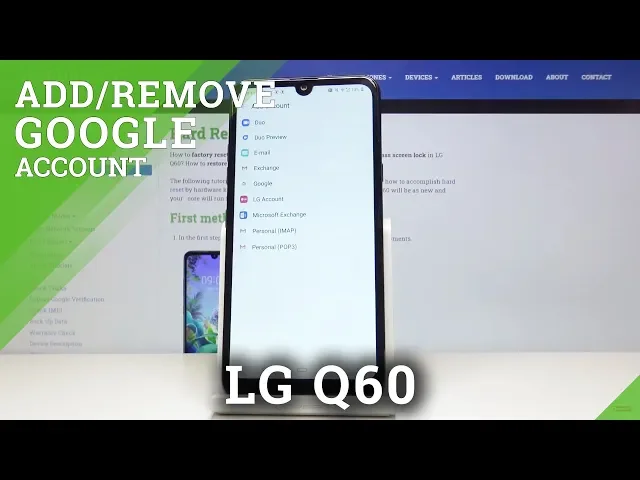 Video thumbnail for How to Add and Remove Google Account on LG Q60 – Use Gmail or Google Drive on your Mobile
