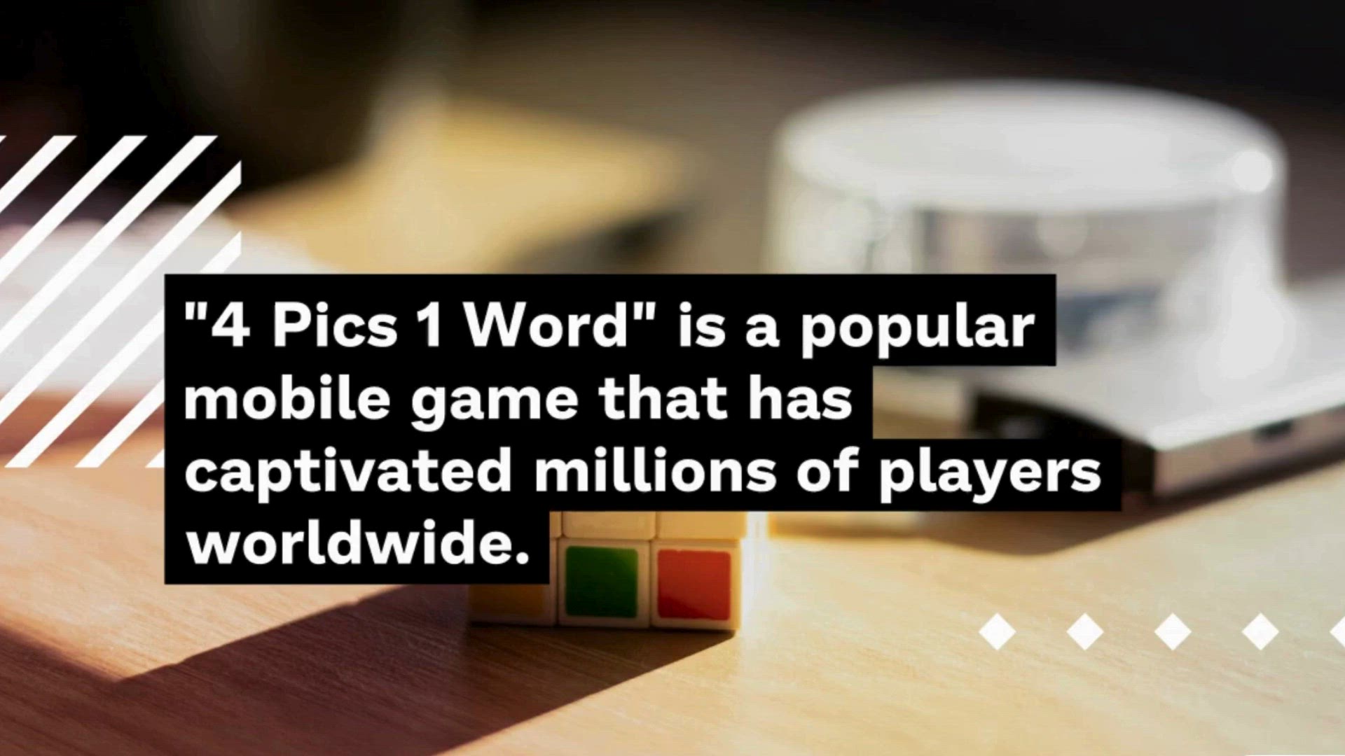 Video thumbnail for 4 Pics 1 words 6 Letters