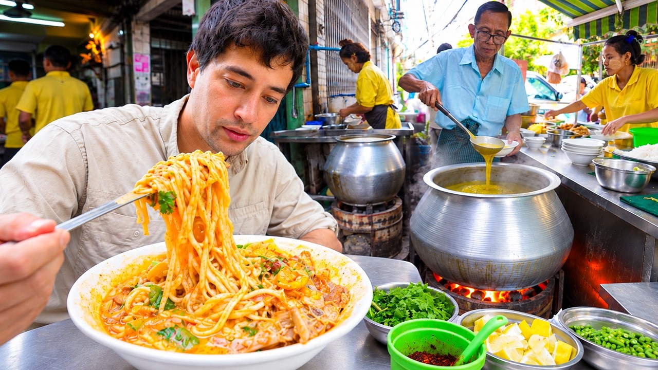 Video thumbnail for Myanmar has DANGEROUSLY Good Breakfast!