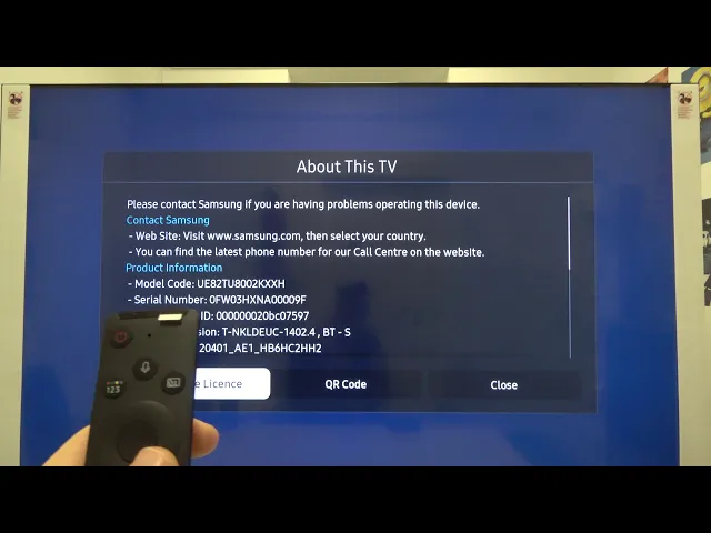 Video thumbnail for How to Check Samsung TU 8000 82 Inch Smart TV Serial Number - Step-by-Step Explanatory Video