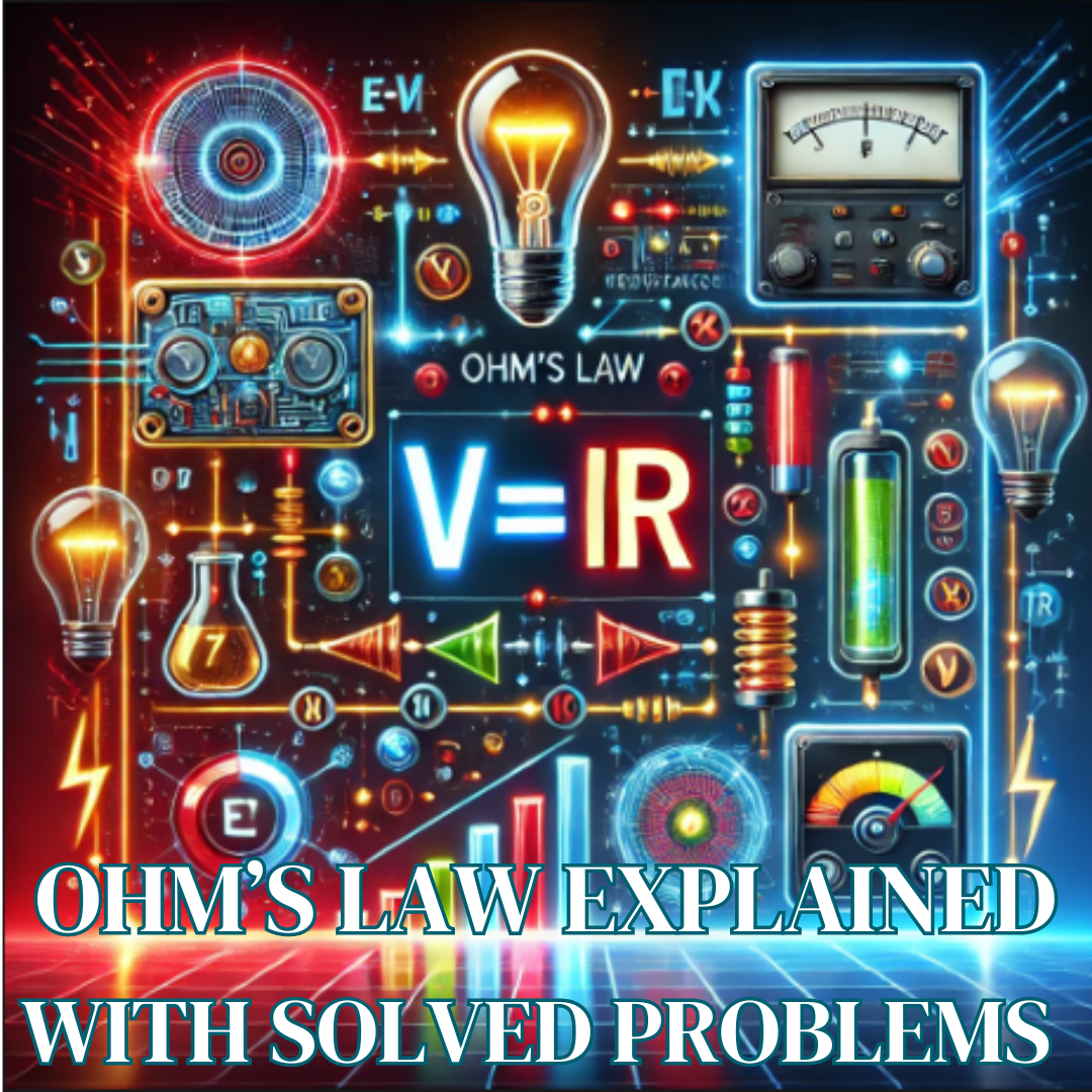 'Video thumbnail for OHMS LAW EXPLAINED WITH SOLVED PROBLEMS ON VOLTAGE, CURRENT AND RESISTANCE'