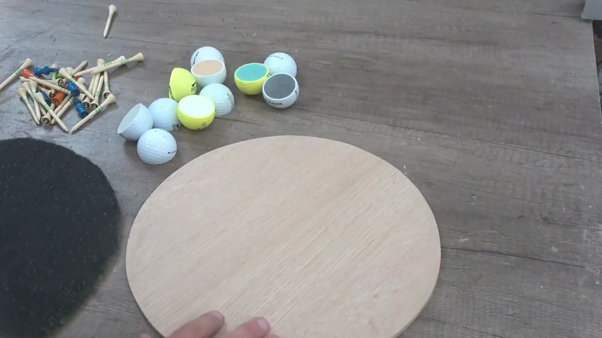 'Video thumbnail for I Made a Clock Out of Golf Balls and Grass!'