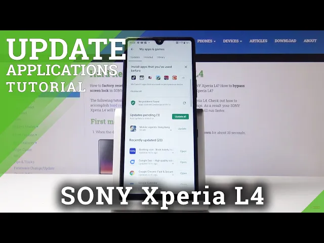 Video thumbnail for How to Update Apps in SONY Xperia L4 – Download Newest App Versions