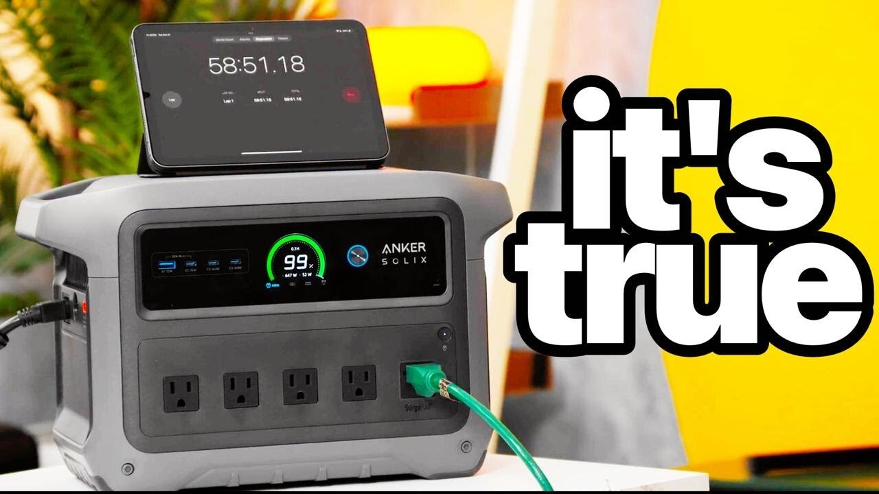 Video thumbnail for Record Breaking Power! Anker SOLIX C1000 Gen 2