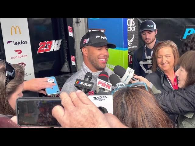 Video thumbnail for Bubba Wallace Says Suspension Has Taught Him to “Think Before You Do”